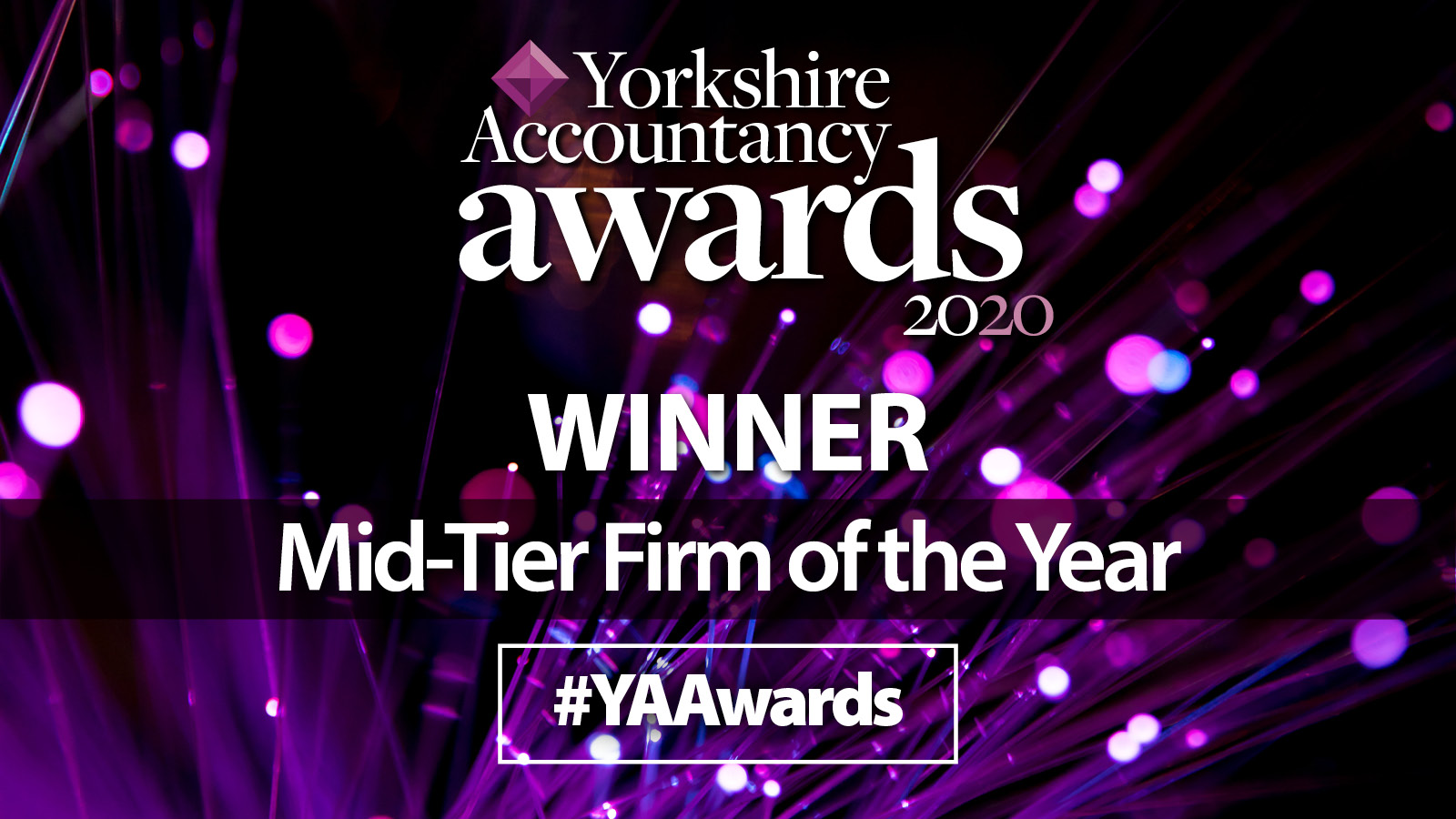 Mid-Tier of the Year Winner at Yorkshire accountancy Awards 2020